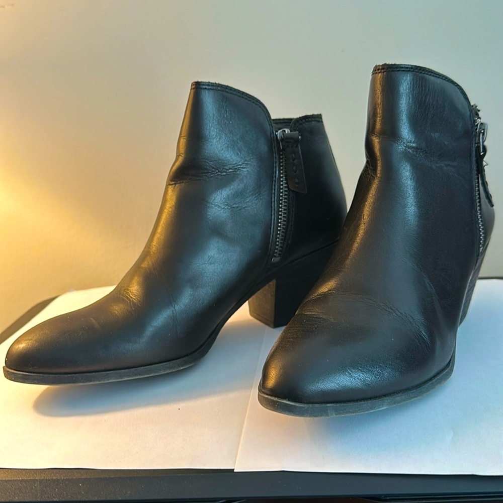 Frye booties. Black. Size 7.5. Fits more like a 7.